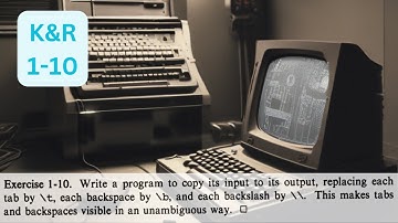 The C Programming Language K&R: 1-10 Solution