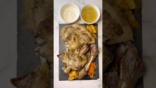 Butter roasted lamb shoulder,slow-cooked to perfection.#roastedlamb #lambshank #healthybaking #لحم #