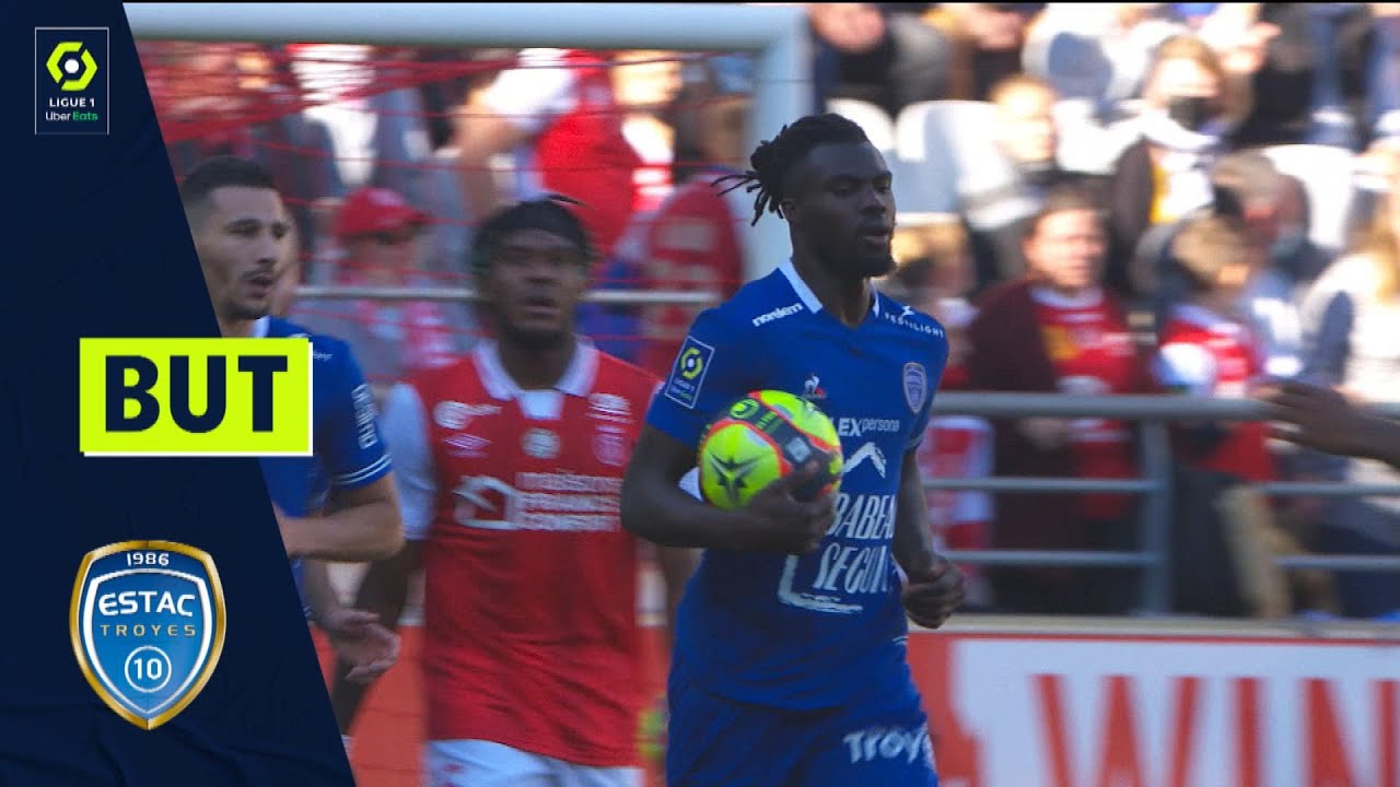 But Mama Samba BALDÉ (41' - ESTAC) STADE DE REIMS - ESTAC TROYES (1-2 ...