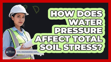How Does Water Pressure Affect Total Soil Stress?
