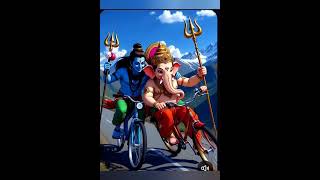 Ganesh Ji Bike racing…बाईक रेस गणेश जी शिवजी बाईक से गिरे गणेश जी