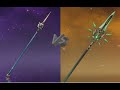 Genshin Impact Comparing R4 Crescent Pike and Primordial Jade Spear with Physical DPS Zhongli