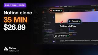 6 AI Agents Built a Notion Clone in 35 Minutes ($26.89)