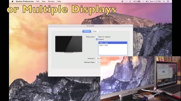 How to set Mirror or Multiple Displays on OS X 10.10 Yosemite