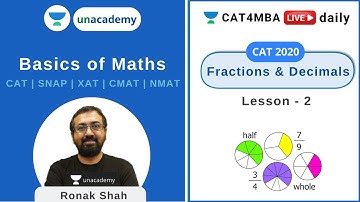 L2 | Fractions and Decimals | Quantitative Ability | CAT4MBA | Ronak Shah