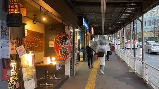 Kawasaki Yurigaoka - Yomiuri Land-mae Station , Light rainy holiday walk