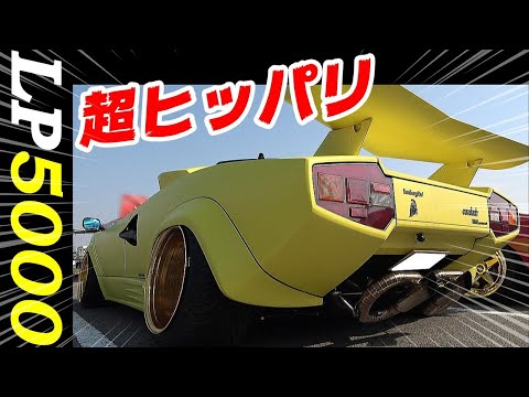 【旧車】ド迫力のヒッパリタイヤのカウンタックLP5000QVとフェラーリ328GTS F355 テスタロッサ