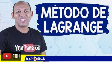 INTERPOLAÇÃO POLINOMIAL - MÉTODO DE LAGRANGE