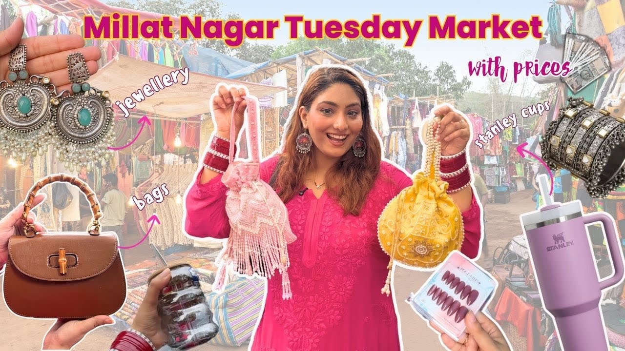 Millat Nagar Tuesday Market Andheri| Budget Shopping for Clothes, Jewellery & Fabrics#marketsofINDIA