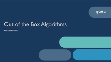 Out of the Box Algorithms – VIA AIOps