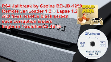 PS4 Jailbreak BD-JB-1250 by  Gezine for 9.00 to 12.02 Lapse 1.2  with AIO fix