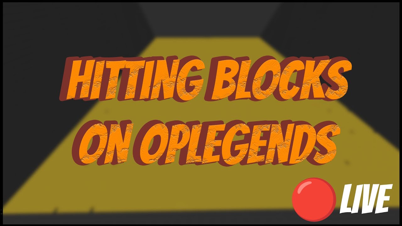 Hitting Block Hitting blocks on OPLegends Prisons - YouTube