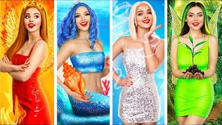 Ateş Kız, Su Kız, Hava Kız Ve Toprak Kız Ratata Boomdan Zengin Vs Yoksul Vs Dev Zengin Vs Normal