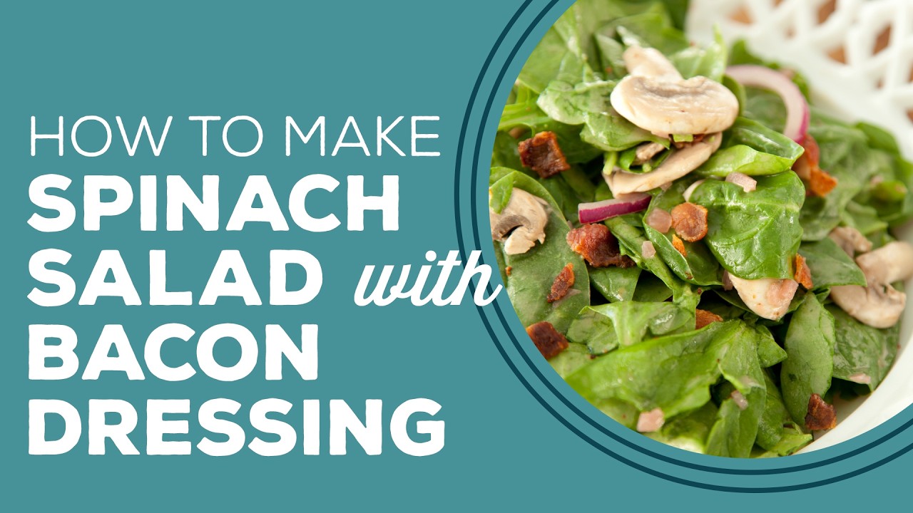 spinach salad with warm bacon dressing pioneer woman Classic Spinach Salad with Warm Bacon