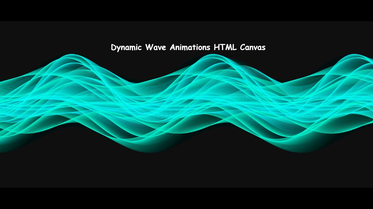 Dynamic Wave Animations HTML Canvas - YouTube