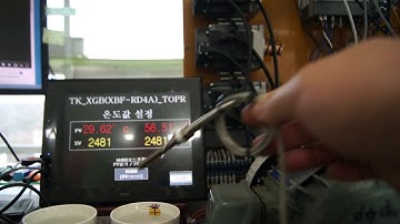 온도센서 to PLC to HMI active System