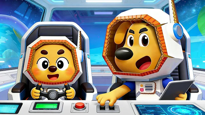 Cardboard World II | Jobs and Career Pretend Play | Safety Rules | Sheriff Labrador