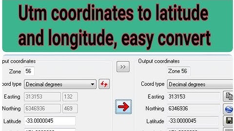 Utm Coordinates Convert To Latitude And Longitude ●| Global Mapper