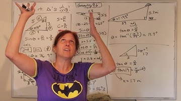 Geometry: Solving Right Triangles with Trig! (9.6)