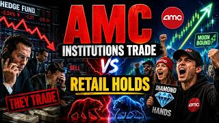 AMC - Institutions Trade While Retail Holds