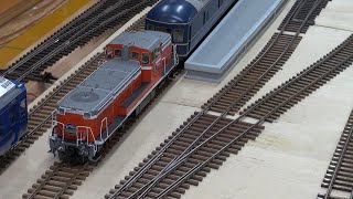 DE10 1164牽引 20系寝台特急「あけぼの」OJゲージ鉄道模型