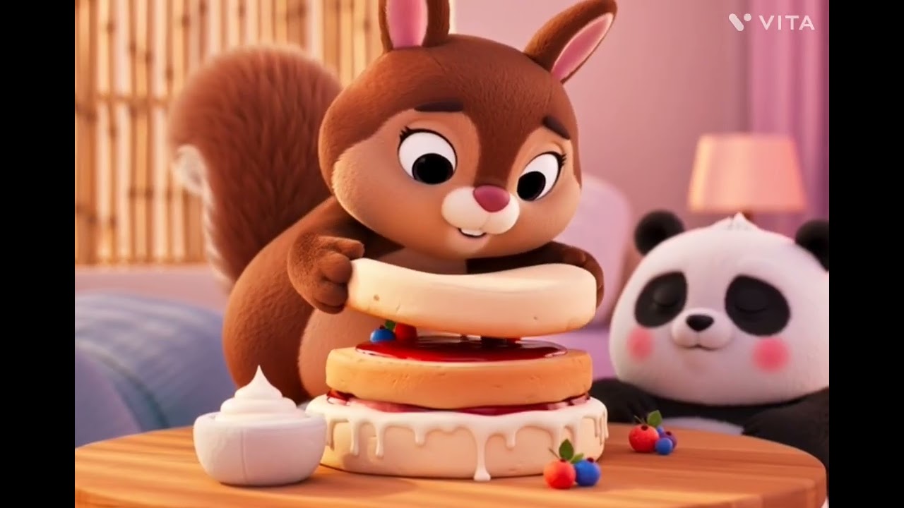 “Panda’s Secret Birthday Surprise 🎂 | Squirrel’s Cute Mission & Forest Friends Celebration”