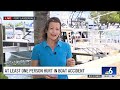 Boat slams into another, crashes into people standing on dock