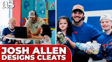 JOSH ALLEN designs cleats with kids from Oishei Children