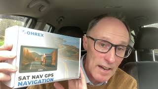 OHREX SAT NAV REVIEW  |  Footage on roads and motorways