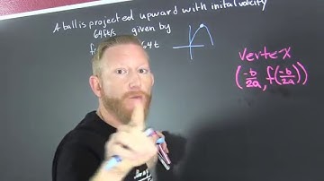 Maximum Height of a Ball Quadratic Word Problem