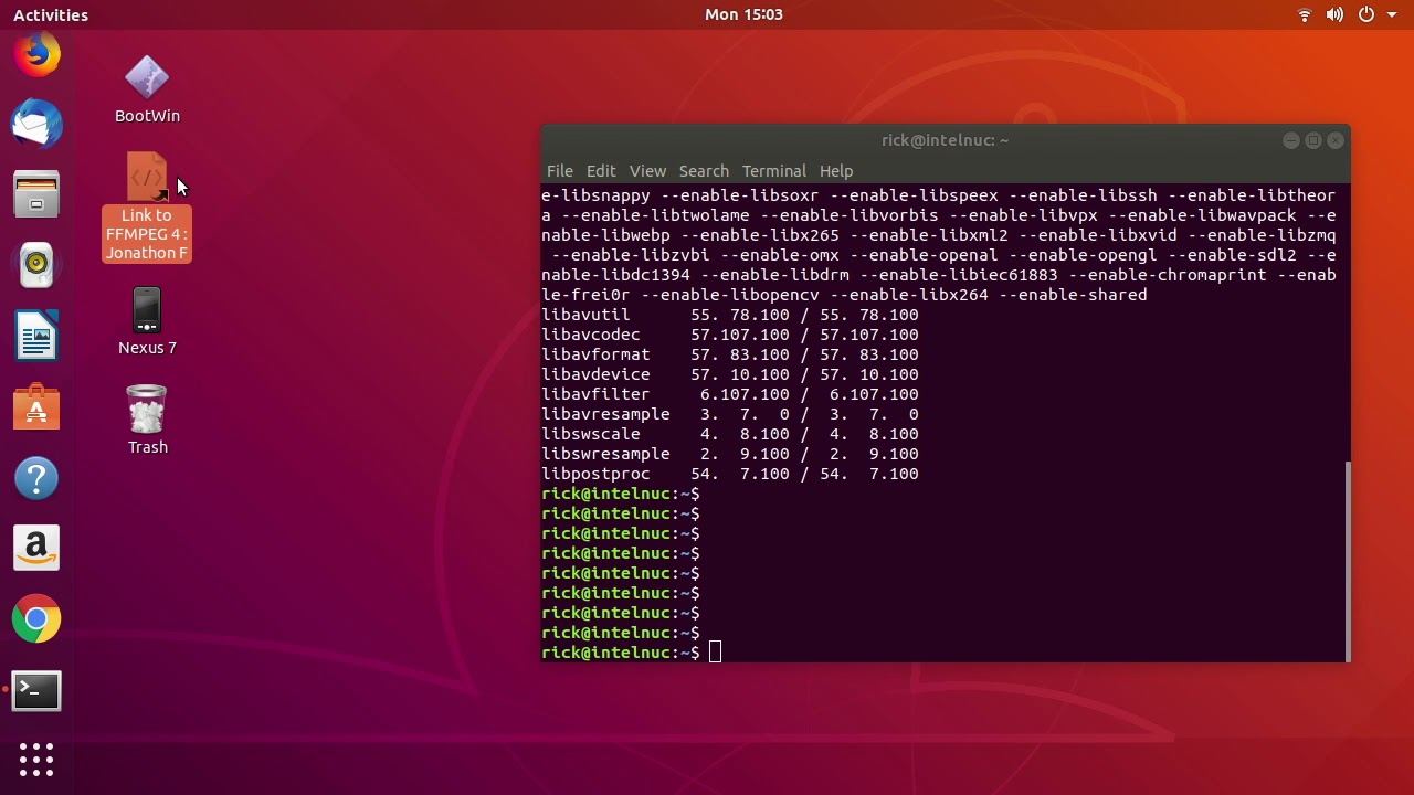 TÉLÉCHARGER FFMPEG UBUNTU UBUNTU TÉLÉCHARGER FFMPEG