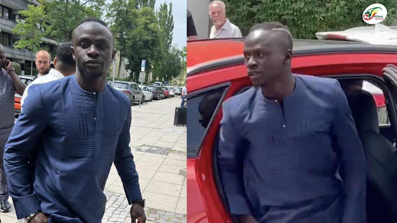 🚨 Regardez l'arrivée de Sadio Mané à Munich pour signer son nouveau  contrat au Bayern !
