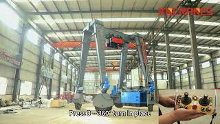 30-Ton Rubber-Tired Gantry (RTG) Crane Operational Showcase