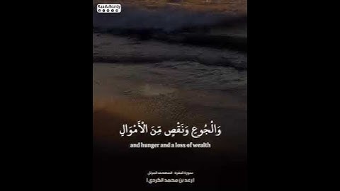 تلاوة نادرة للقارئ أرعد الكردي
