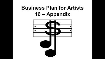 Business Plan - Artist 16 - Appendix