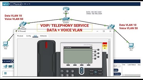 How to Configure VoIP for Voice and Data VLANs | Configure Telephony Service for Voice & Data VLANs