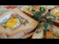 Горячие тосты с грибами и яйцом. Горячие бутерброды с яйцом и грибами