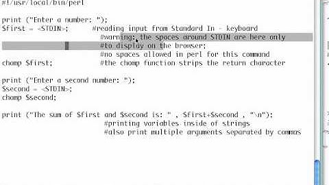 Converting pl code to cgi part I