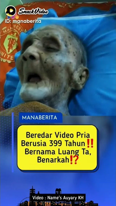 MAsih ada juga yah manusia berumur 399 tahun