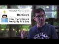 Webinar 1  how many hours to study in a day  hardwork weekly jee 2020 tips with vmc veterans