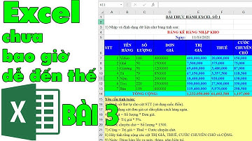 Hướng dẫn tự học excel từ cơ bản tới nâng cao - bài tập 3 | Kiến Thức 4.0