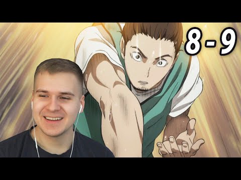 Видео: Асахи! | Волейбол!! 8-9 серия 1 сезон | Реакция на аниме