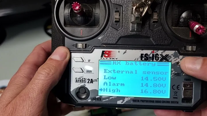 Flysky i6x voltage sensor setup