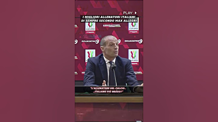 I migliori ALLENATORI italiani DI SEMPRE secondo ALLEGRI! #calcio #shorts