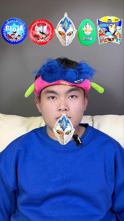 Ultraman Tiga snacks are here #decompression #chewing sound #immersive snacking #immersive