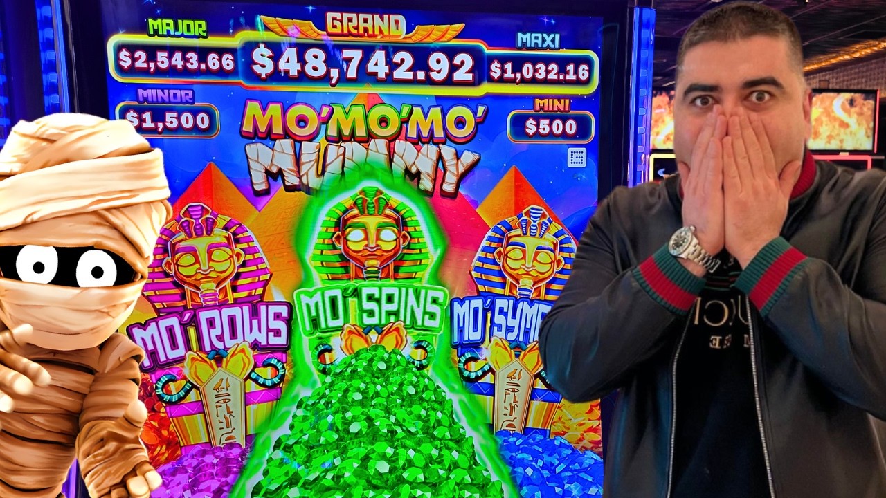 spin count number slot 777 EPIC JACKPOTS On Brand New Mo Mo Mo MUMMY Slot
