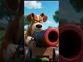 You came to steal the monkey and got beaten up.#shortvideo #cute #vairal #cratoon #ai #funny #love