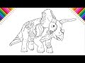 How to Draw Zombie Triceratops | Halloween