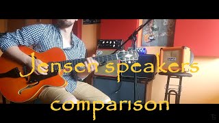 Elmuz MV-3H Tube Amp - 3 Jensen speakers comparison JAZZ GUITAR