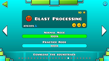 Geometry Dash - Level 17: “Blast Processing” 100% Complete [All Coins]